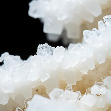 Icy Frozen Methane Crystals: A Close-Up View of Natural Gas Hydrates