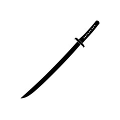 saber sword vector on white background  .svg