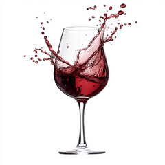 red wine pouring into glass
