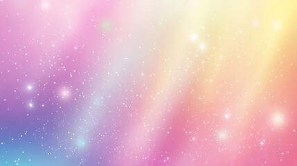 Fototapeta premium Pastel Galaxy Dreamscape Soft Light Shimmering Stars.