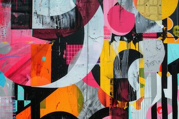 A vibrant maximalist collage featuring bold typography, layered textures, and clashing colors, evoking a sense of organized chaos --ar 3:2 --v 6 Job ID: 1330847c-0b1d-4080-bd7f-3fc67684dddd