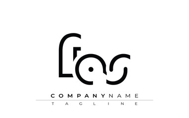 FAS abstract letter design. Modern Business Logo Design With Abstract Typography and Contemporary Style