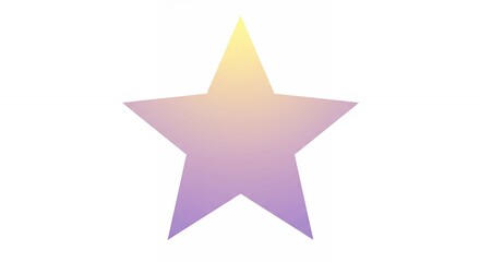 Obraz premium Gradient pastel star graphic design element