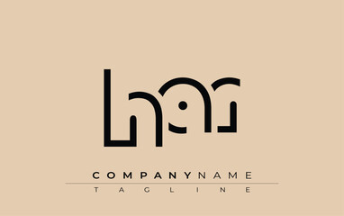 HAR abstract letter design. Modern Business Logo Design With Abstract Typography and Contemporary Style