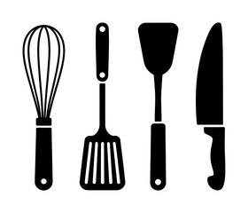 Kitchen utensils cooking tools vector illustration