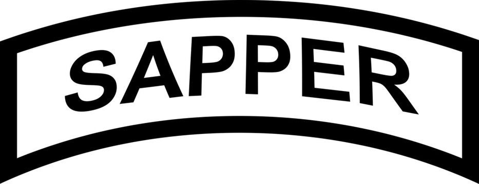 us army sapper tab SVG file
