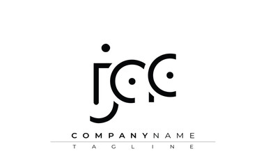 JAC abstract letter design. Modern Business Logo Design With Abstract Typography and Contemporary Style