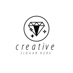 Delivery Service Logo. Open Door with Package