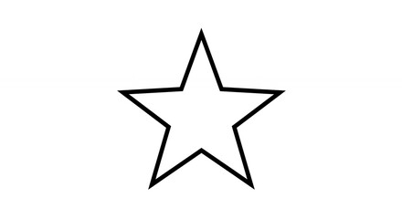 Obraz premium Outline star graphic