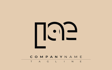 Obraz premium LAE abstract letter design. Modern Business Logo Design With Abstract Typography and Contemporary Style