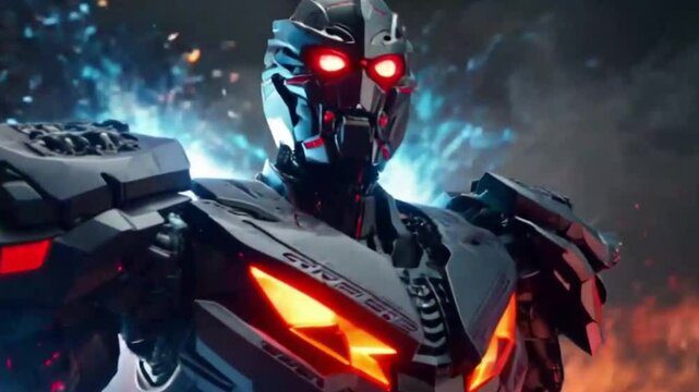 Iron titan robo future , ai generative
