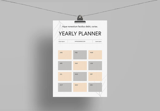 Simple Yearly Planner