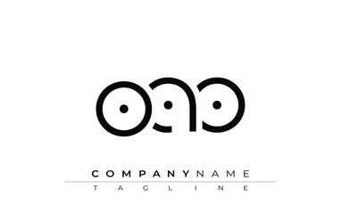 OAO abstract letter design. Modern Business Logo Design With Abstract Typography and Contemporary Style
