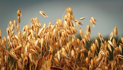 oat plant with grains avena sativa