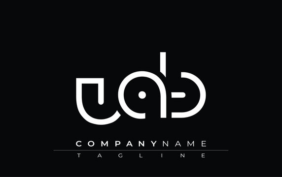 UAB abstract letter design. Modern Business Logo Design With Abstract Typography and Contemporary Style