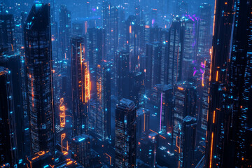 Fototapeta premium 5G network towers