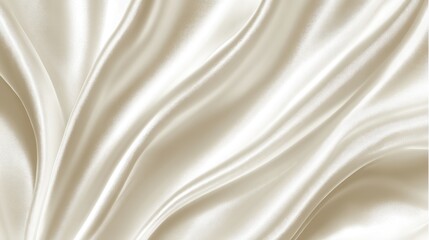 Smooth white silk fabric draping softly, creating elegant wedding backdrop perfect for luxury bridal and fashion design compositions