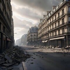 Post-Apocalyptic Parisian Street