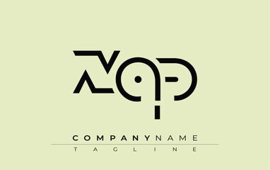 XAP abstract letter design. Modern Business Logo Design With Abstract Typography and Contemporary Style