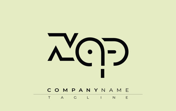 XAP abstract letter design. Modern Business Logo Design With Abstract Typography and Contemporary Style