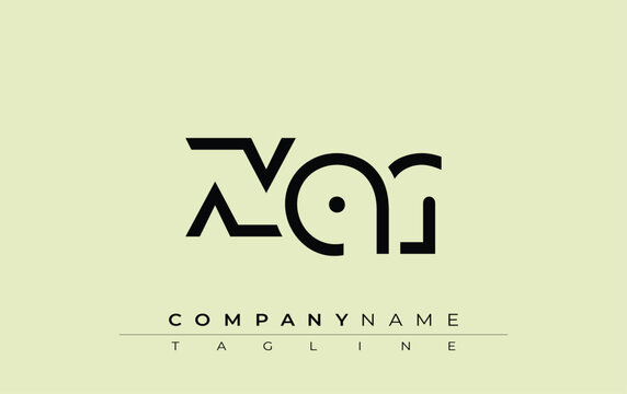XAR abstract letter design. Modern Business Logo Design With Abstract Typography and Contemporary Style