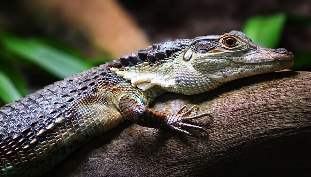 dracena crocodile lizard from the zoo