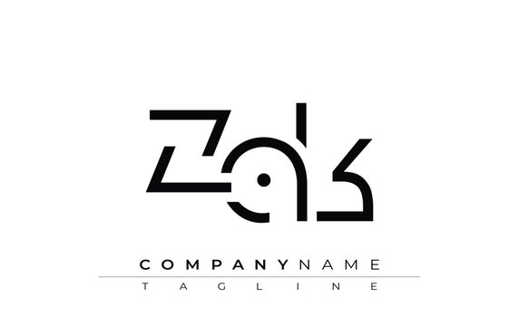 ZAK abstract letter design. Modern Business Logo Design With Abstract Typography and Contemporary Style