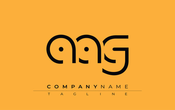 AAG abstract letter design. Modern Business Logo Design With Abstract Typography and Contemporary Style