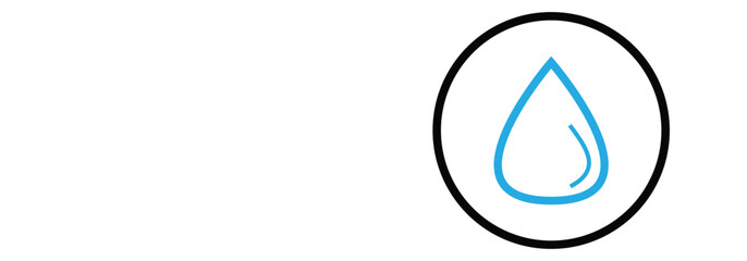 Drop water vector icon set  on white background. eps 10