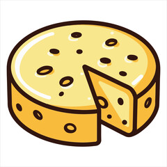 Dairy Food Graphic Style: Cheese