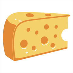 Illustration of the logo for an abstract cheese factory