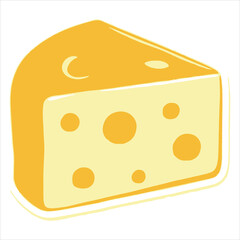 An image of cheese with a piece of cheese affixed