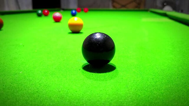 Snooker Game in Progress