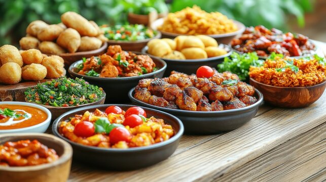 Diverse array of flavorful dishes