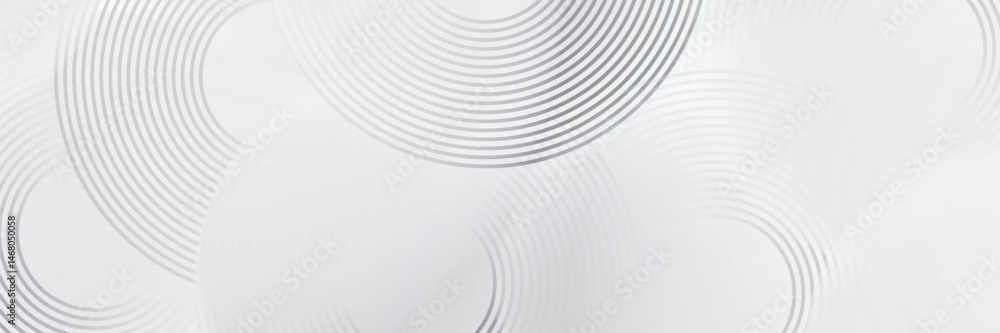 Poster 3d white abstract background overlap layer on bright space with cutout shape effect decoration.