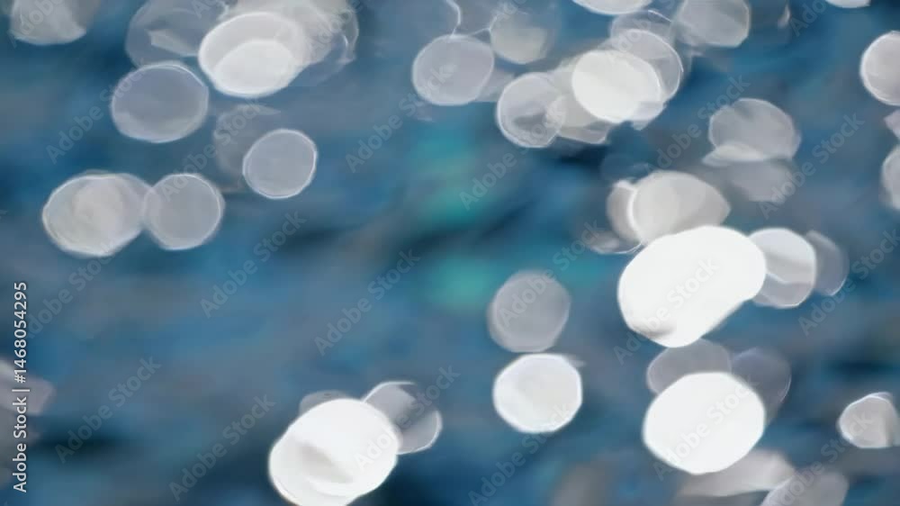 Aufkleber glowing reflections create mesmerizing patterns on water surface during bright sunny day