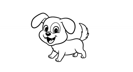 Cartoon dog illustration