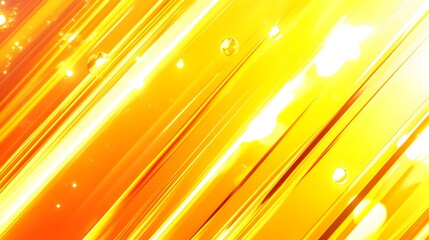 Abstract Golden Diagonal Lines Background with Glowing Particles