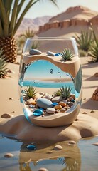 tropical beach scene