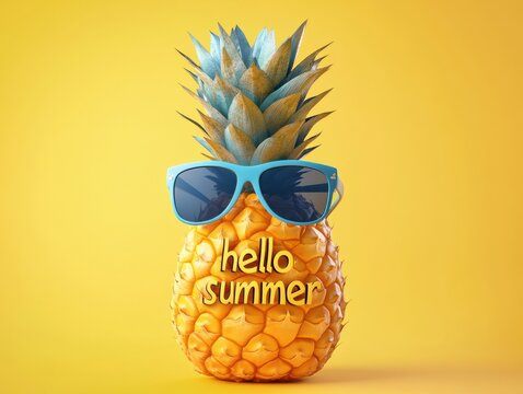 pineapple and glasses