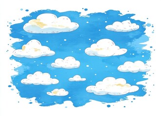 clouds seamless pattern