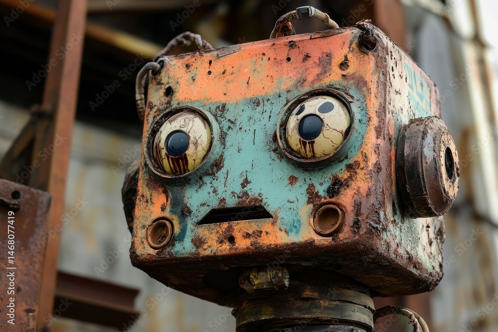 Poster a cyber attack is launched against a company that develops autonomous robots--now the robots are fre
