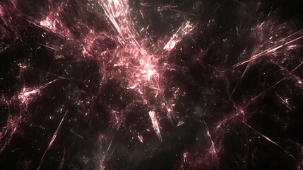 Fototapeta premium Vivid explosion of light and energy with patterns and dynamic visual effects in deep space abstract realm