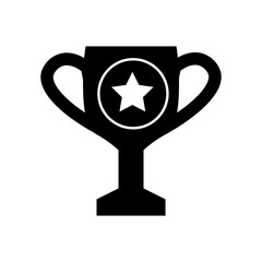 Award icon, cup, winner trophies. Champion award symbol. 
Vector illustrations.