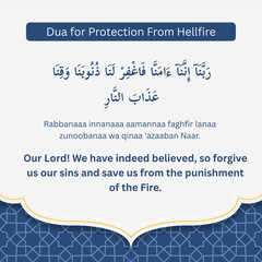 Islamic Dua for Protection from Hellfire