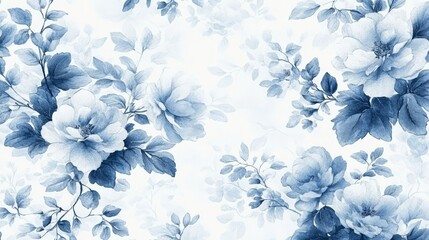 The Toile De Jouy vintage floral seamless pattern boasts an elegant and modern design, incorporating delicate florals, wildflowers, and romantic motifs, all of which have been carefully crafted