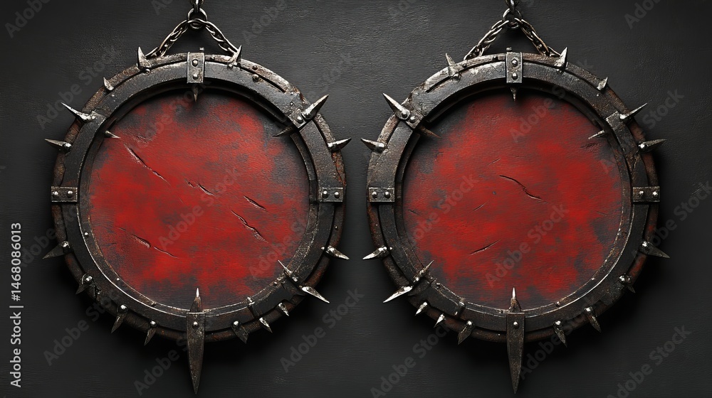 Poster circle game frames with ui rank or avatar round borders are offered in a range of decor styles, from