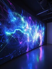 Abstract digital art display