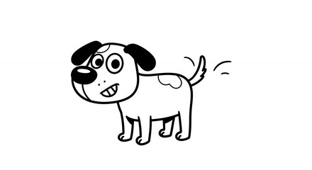 Cartoon dog illustration