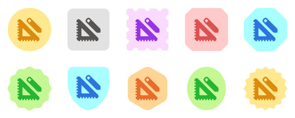 Editable ruler, pencil, design, drafting, tools, planning vector icon. Construction, industry. Part of a big icon set family. Perfect for web and app interfaces, presentations, infographics, etc